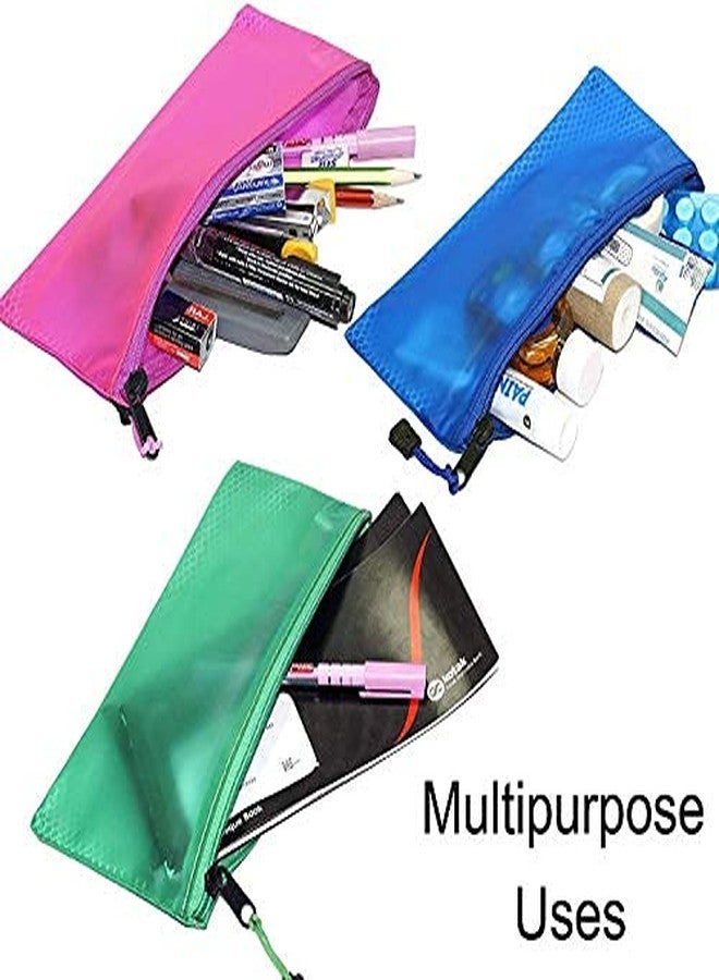Filemate A5 or Voucher Size My Clear Bag(Pack of 6 pcs)(Size: 6.5 X 9.25 inch) / Chequebook Bag/Button Bag(White and Transparent) - Image 4