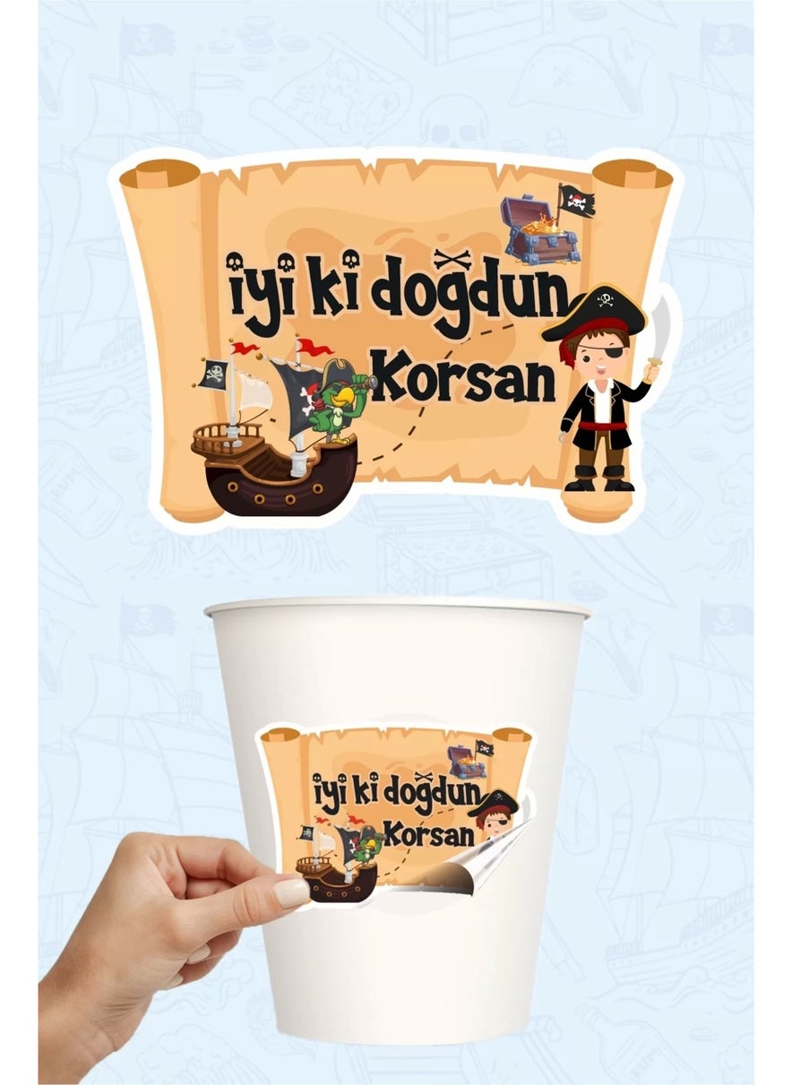 Neşeli Günlerim Happy Days Pirate Concept * Sticker 20's Adhesive Paper 