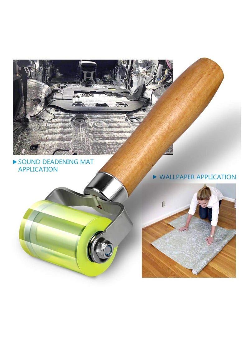 SYOSI Bearings Equipped Automotive Car Audio Sound Deadening Application Wheel Roller, Heat Abatement Mat Wallpaper Application PU Smoothing Tool Seam Roller - Image 3