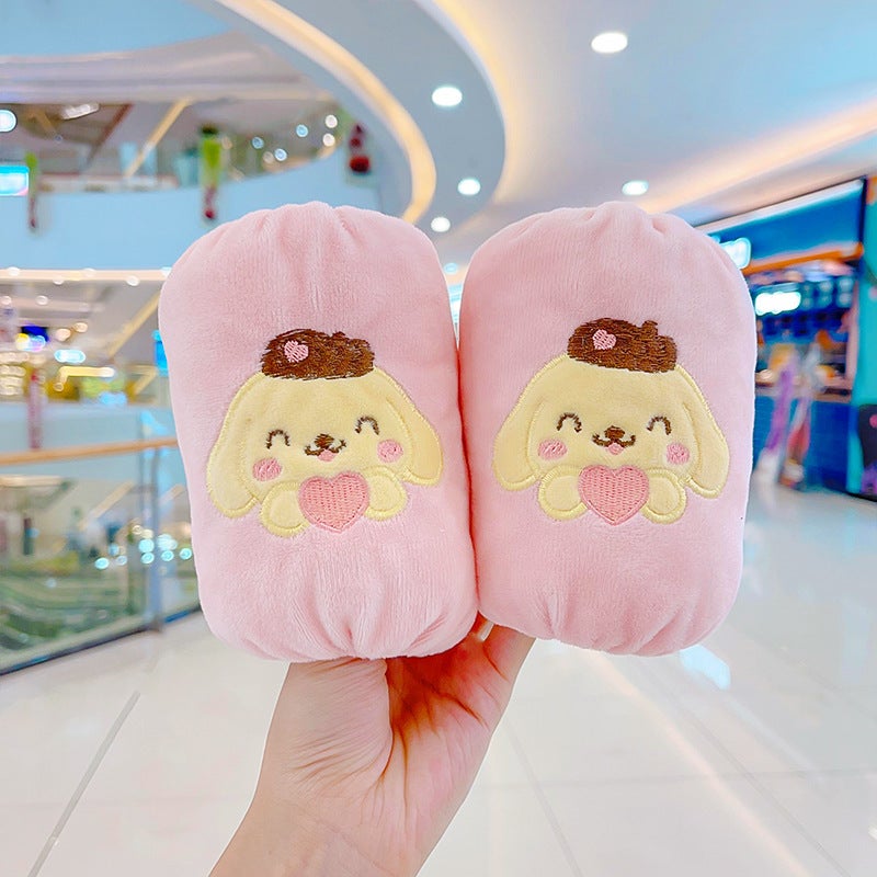 Cute Cartoon Sleeve Covers for Kids Pink pudding dog 