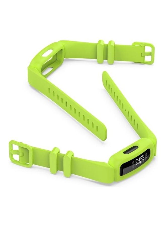 NIBEMINENT Silicone Wrist Strap Replace Watchband For Fitbit Inspire 2 Lime Green - Image 4