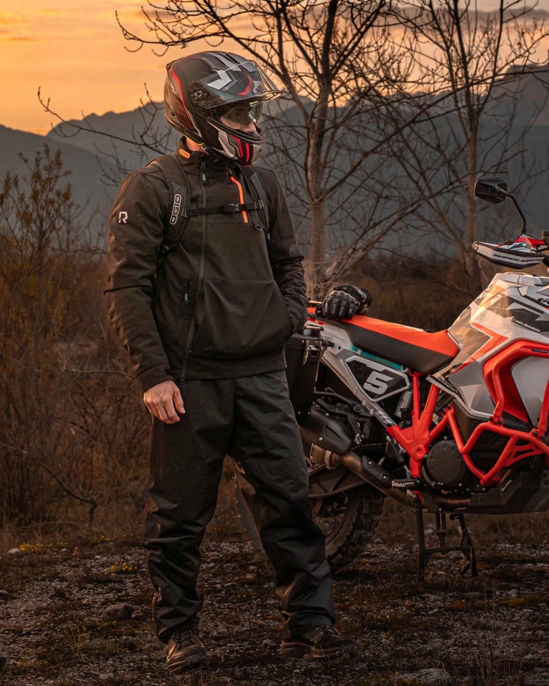 RIDEIRON Motorcycle Jacket, CE Certified, Windproof Riding Protective Gear, All Season Jacket with Removable Liner L - Image 3