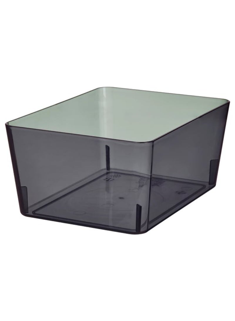 صندوق شفاف أسود، 13x18x8 سم - Image 1