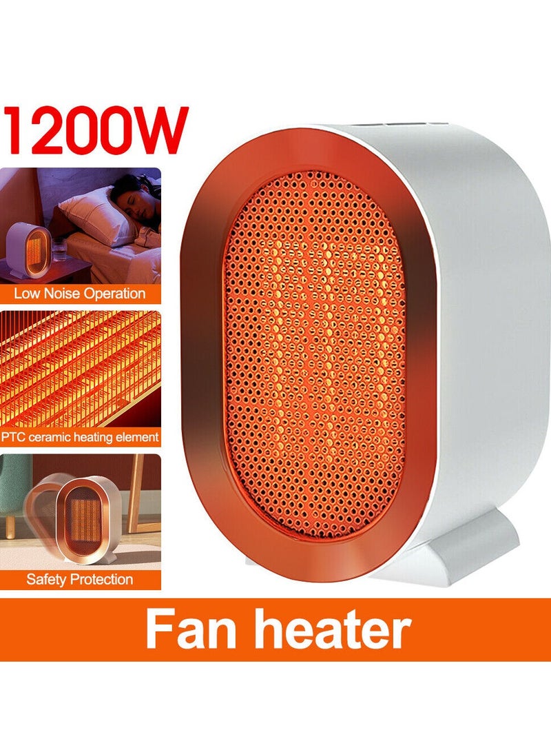 DubaiGallery 1200W Electric Fan Heater, Desktop Warm Air Blower Home Appliances - Image 2