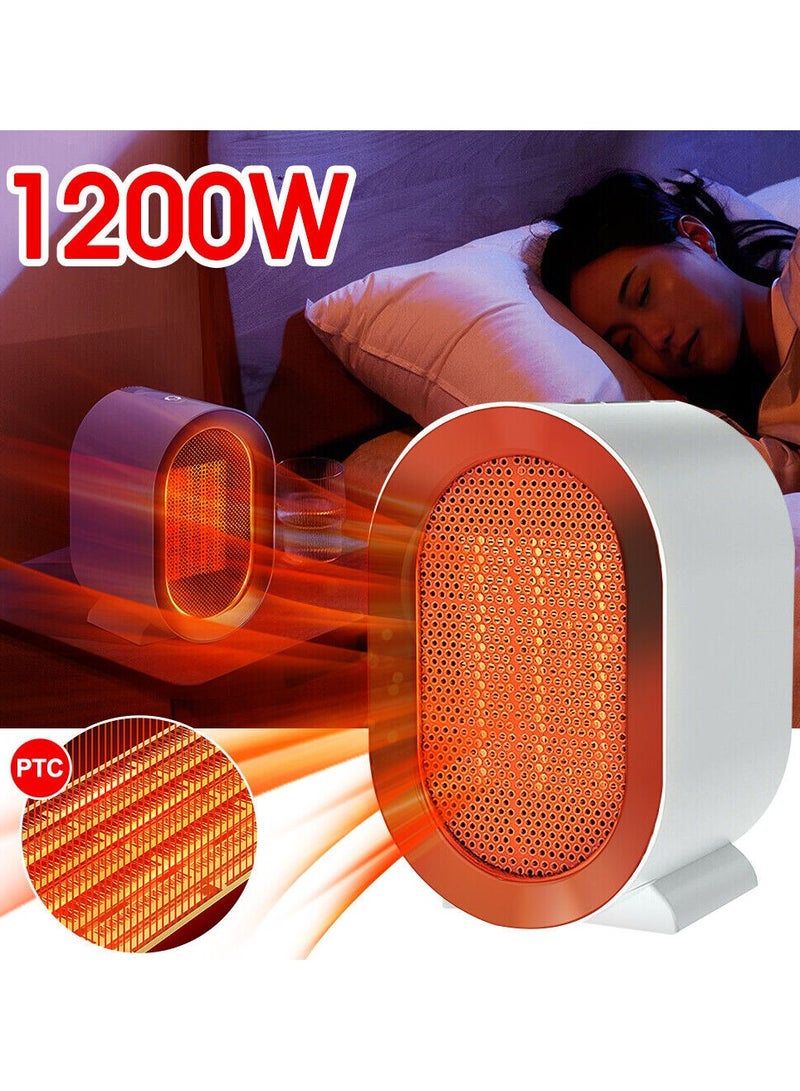 DubaiGallery 1200W Electric Fan Heater, Desktop Warm Air Blower Home Appliances - Image 3