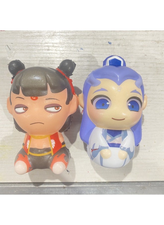 Generic - The Devil Boy Naohai 2 Ao Bing Kneading Music Q Edition Ornaments Which Seal Gods Gift Decompression Toy Animation Surrounding-Color:The Sea Of The Magic Boy | Ying Bing - Image 1