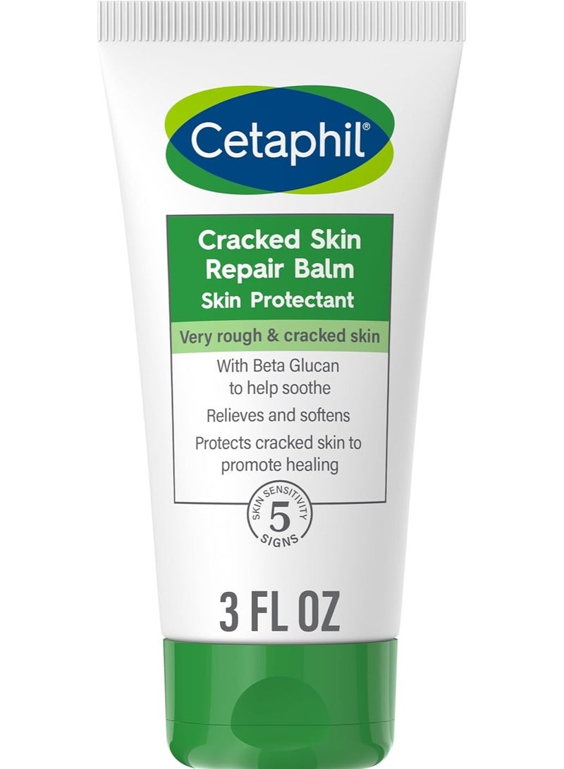 CETAPHIL Cracked Skin Repair Balm, 3 oz, (85 g)For Very Rough & Cracked, Sensitive Skin, Protects, Soothes & Restores Deeper Cracks, Hypoallergenic, Fragrance Free - Image 1