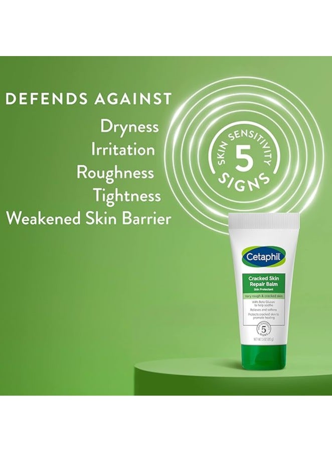 CETAPHIL Cracked Skin Repair Balm, 3 oz, (85 g)For Very Rough & Cracked, Sensitive Skin, Protects, Soothes & Restores Deeper Cracks, Hypoallergenic, Fragrance Free - Image 5