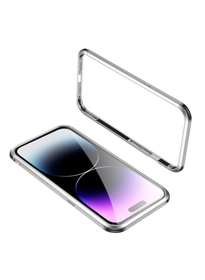 S-TOP Case For iPhone 14 Pro Max Four Corners Shockproof Metal Frame Phone Case - Image 1