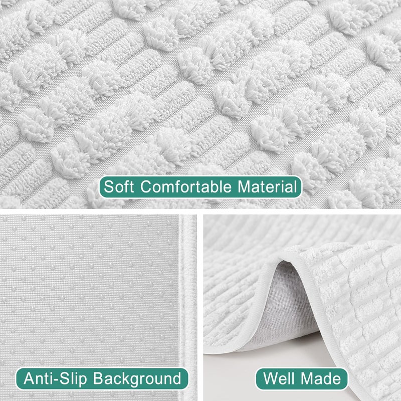 Foxdecor Couch Arm Covers Sofa Arm Covers  Arm Chair Covers Set of 2  Non-Slip Chair Arm Covers  Arm Rest Cover for Sofa  Armchair Slipcovers Couch Protector (White 20x20 inch) - Image 3