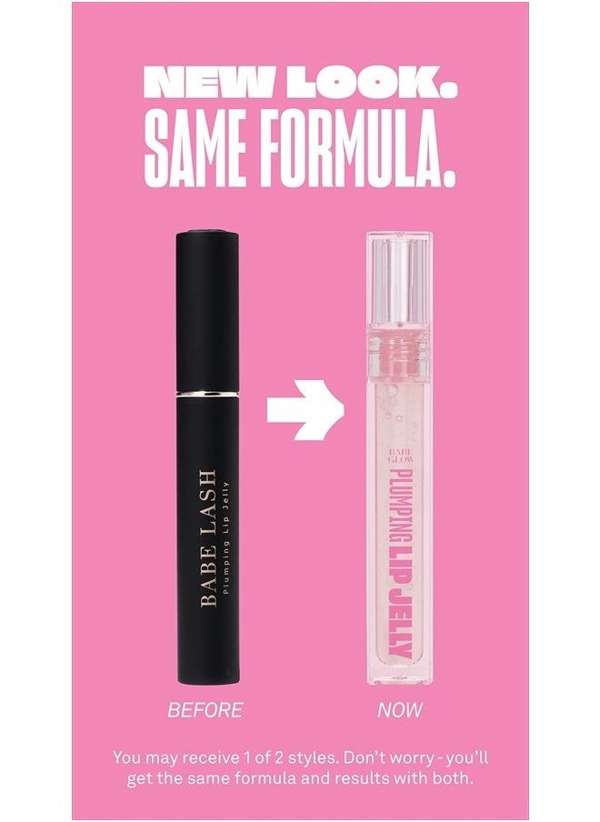 BABE ORIGINAL - Babe Original Babe Glow Plumping Lip Jelly - High Shine Lip Gloss for Fuller, Thicker Lips, Moisturizing and Soothing, Clear - Image 1