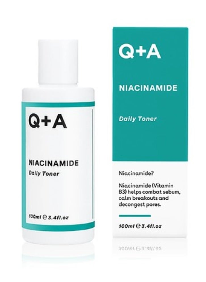 Q+A Niacinamide Toner To Calm Skin Redness And Reduce The Appearance Of Enlarged Pores - 100 Ml - Image 1