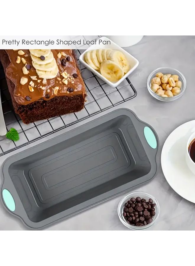 2 Pieces Non Stick Silicone Bread Pan 11.7 X 5.5 Inch Food Grade Baking Mold For Banana Bread Pound Cake Brownie Toast Oven Kitchen Accessories - Image 1