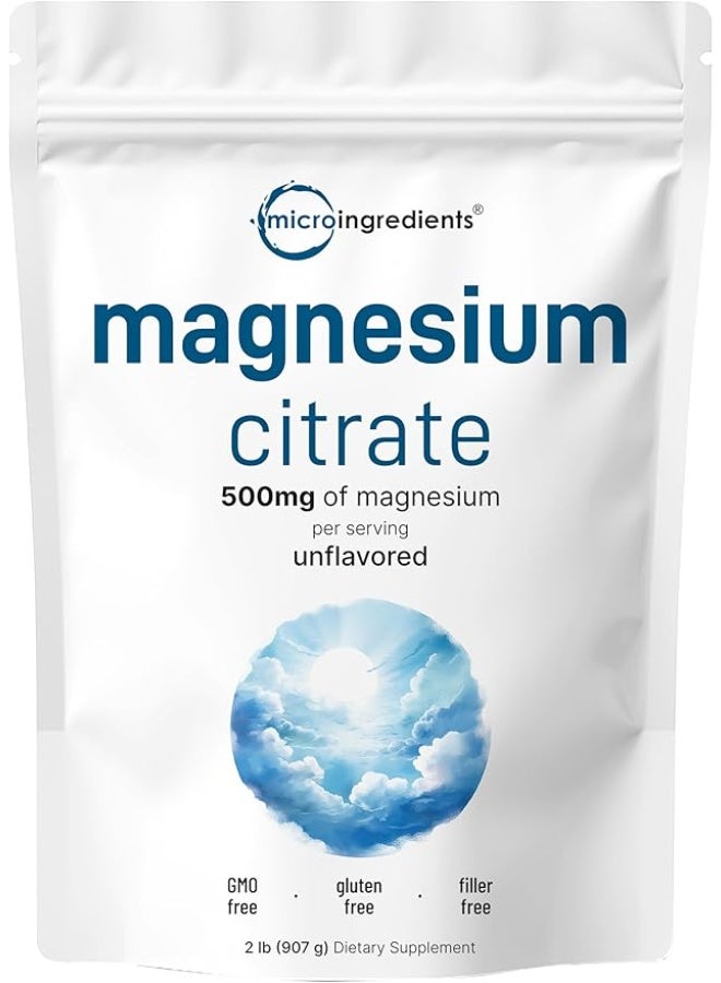 Micro Ingredients سترات المغنيسيوم 2 رطل - Image 1