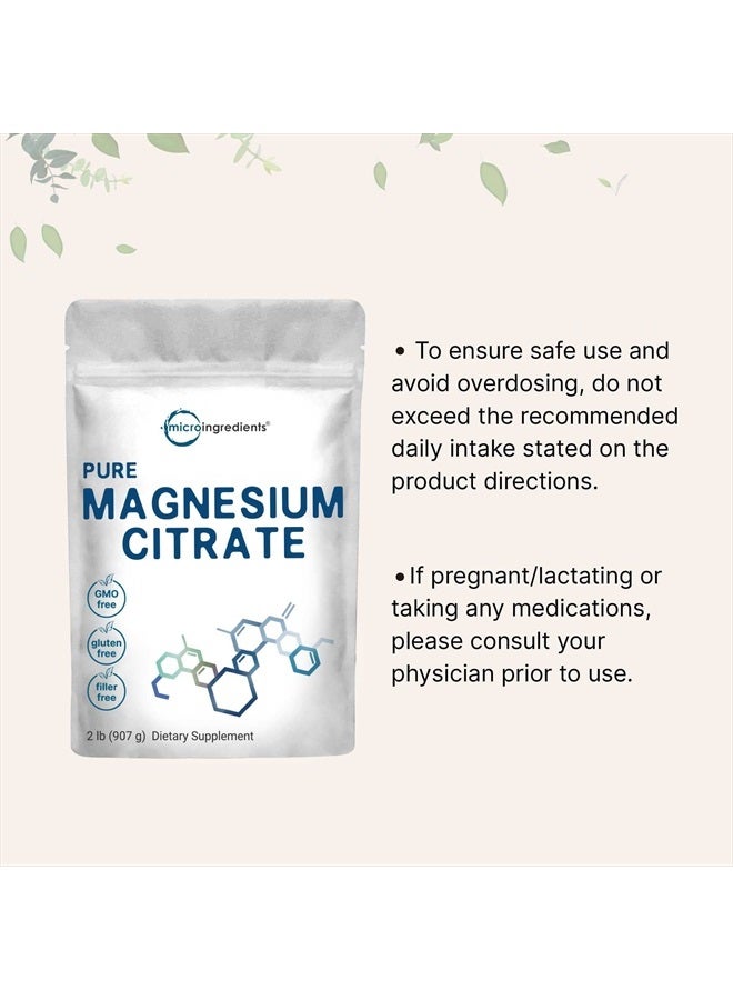 Micro Ingredients سترات المغنيسيوم 2 رطل - Image 5