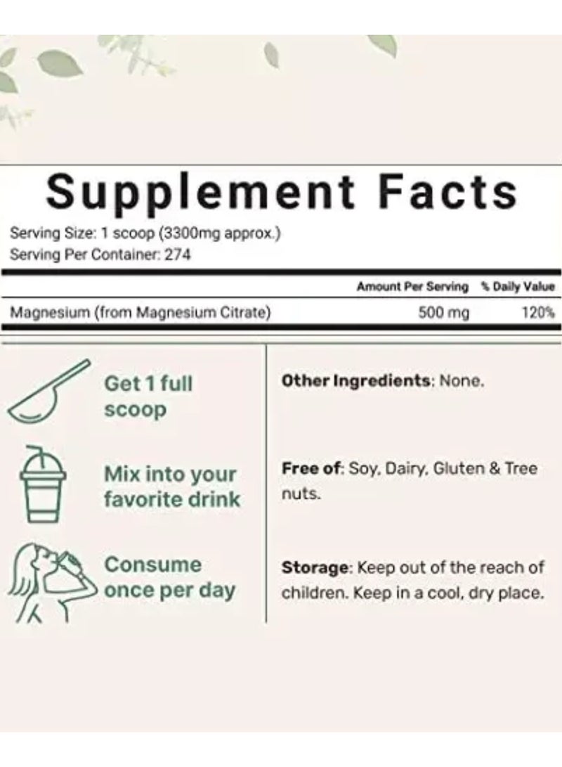 Micro Ingredients سترات المغنيسيوم 2 رطل - Image 4