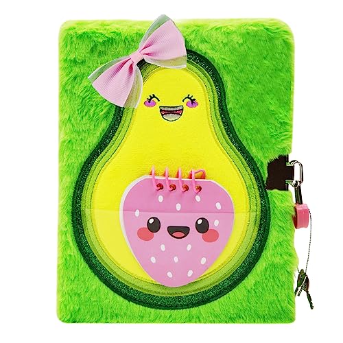 SuperStyle Journal Diary Gift for 6 7 8 Years Old Girls Avocado Notebook with Lock Secret Diary Writing Journal Birthday Gift for Kids - Image 1