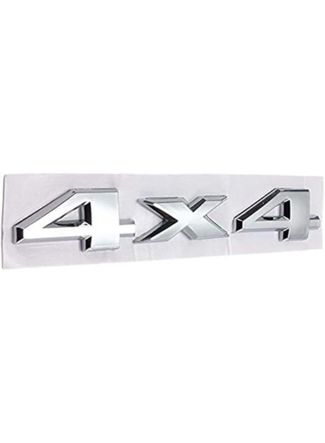 3D Chrome 4x4 Logo Emblem Badge Sticker Compatible with Jeep - Image 2
