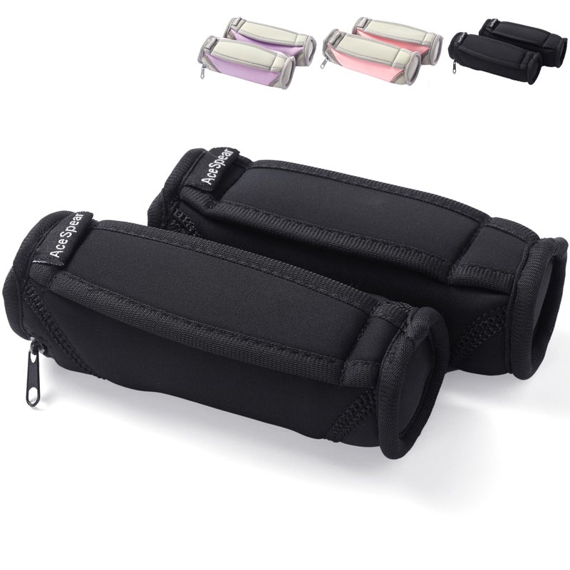 AceSpear Hand Weights for Women Men 1lb 2lbs 3lbs 4lbs Soft Dumbbells of 2, Detachable Walking Weight for Aerobics, Jogging, Running (1 lb x 2, Black) - Image 1