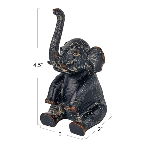 Creative Co-Op Pewter Elephant Ring Holder - Image 2