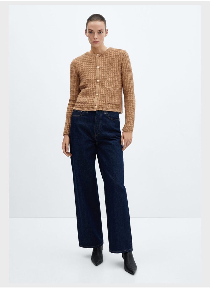 MANGO - Button Down Pocket Detail Cardigan - Image 1