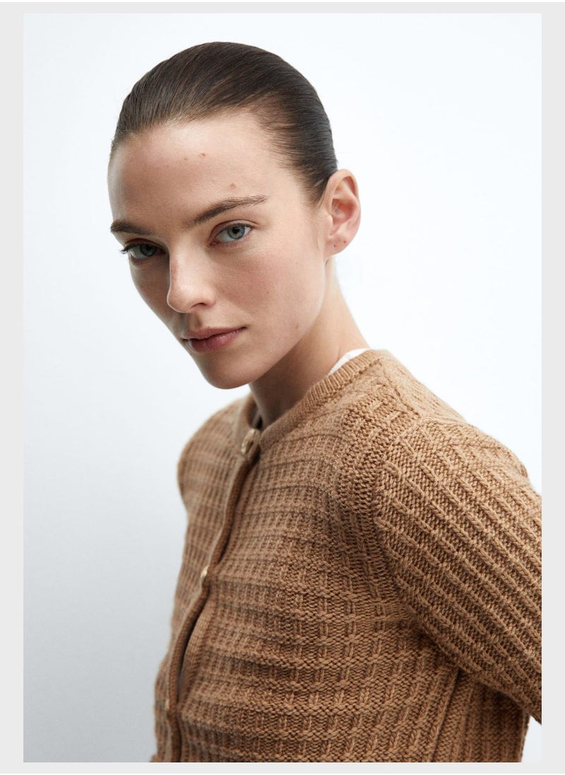 MANGO - Button Down Pocket Detail Cardigan - Image 1