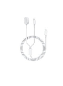 Earldom USB C 2 in 1 Charging Cable,1.2 Meters Magnetic Wireless Charging Cable for iWatch   charger , Watch Charger Compatible with All Apple Watch Series SE/9/8/7/6/5/4/3/2/1 & Phone 14/13/12/11/Pro/Ma  - Image 1