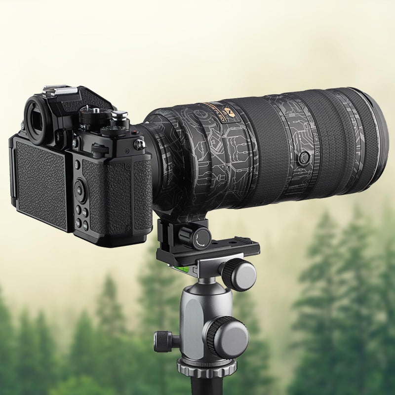 Haoge LF-N72 Lens Collar Replacement Foot Tripod Mount Ring for Nikon AF-S Nikkor 70-200mm f2.8G ED VR I II, 70mm-200mm f2.8E FL ED VR and 500mm f5.6E PF ED VR Lens Built-in Arca Quick Release Plate - Image 5