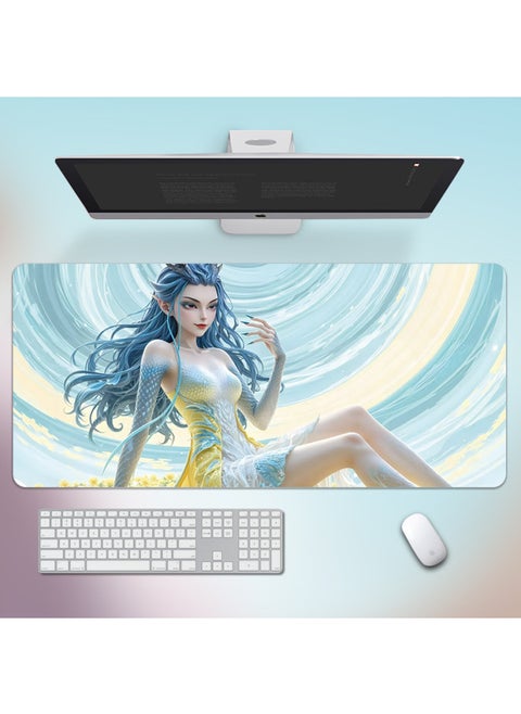 Which Ao Run Mouse Pad Super Large Lock Edge Non-slip Laptop Pad Large Ao C E-sports Keyboard Pad Table Mat-Colour:800*300*3mm-Pattern:Nezha Ao Run05