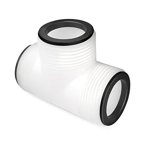 ALOCS Alocs Pool Pump Hose Tee T-Joint Connector for Intex Above Ground Pool Hose Adapter - 1.5 Inch Hose Adapter for Intex &  - Image 2