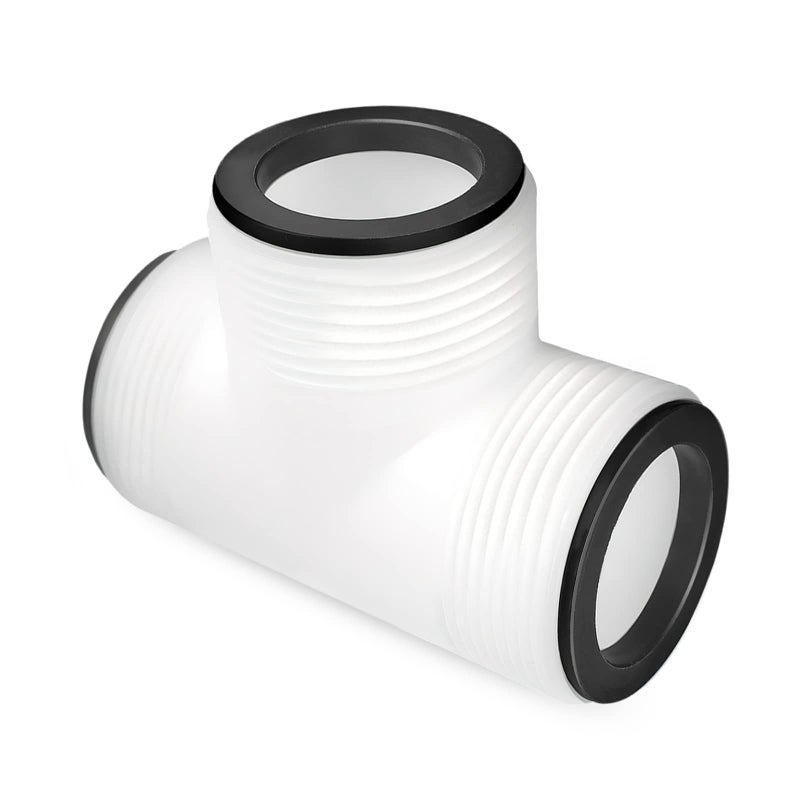 ALOCS Alocs Pool Pump Hose Tee T-Joint Connector for Intex Above Ground Pool Hose Adapter - 1.5 Inch Hose Adapter for Intex &  - Image 1