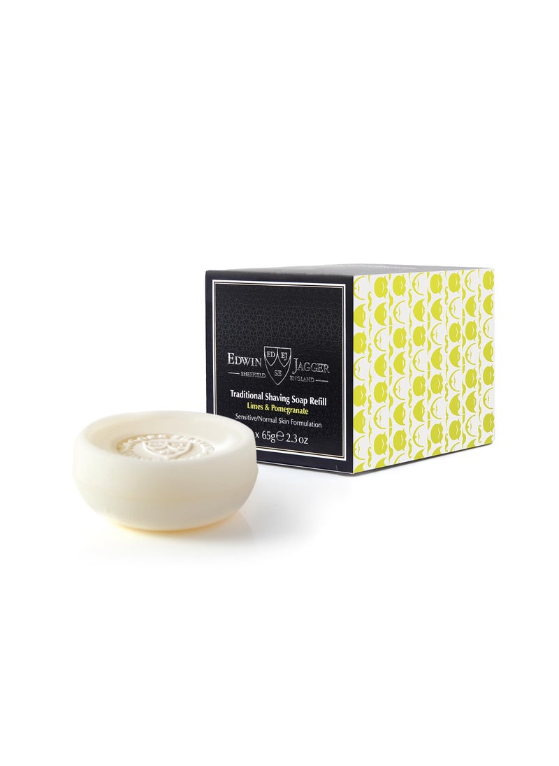 Edwin Jagger Edwin Jagger Limes & Pomegranate Traditional Shave Soap Refill 2.3oz Pack of 3 