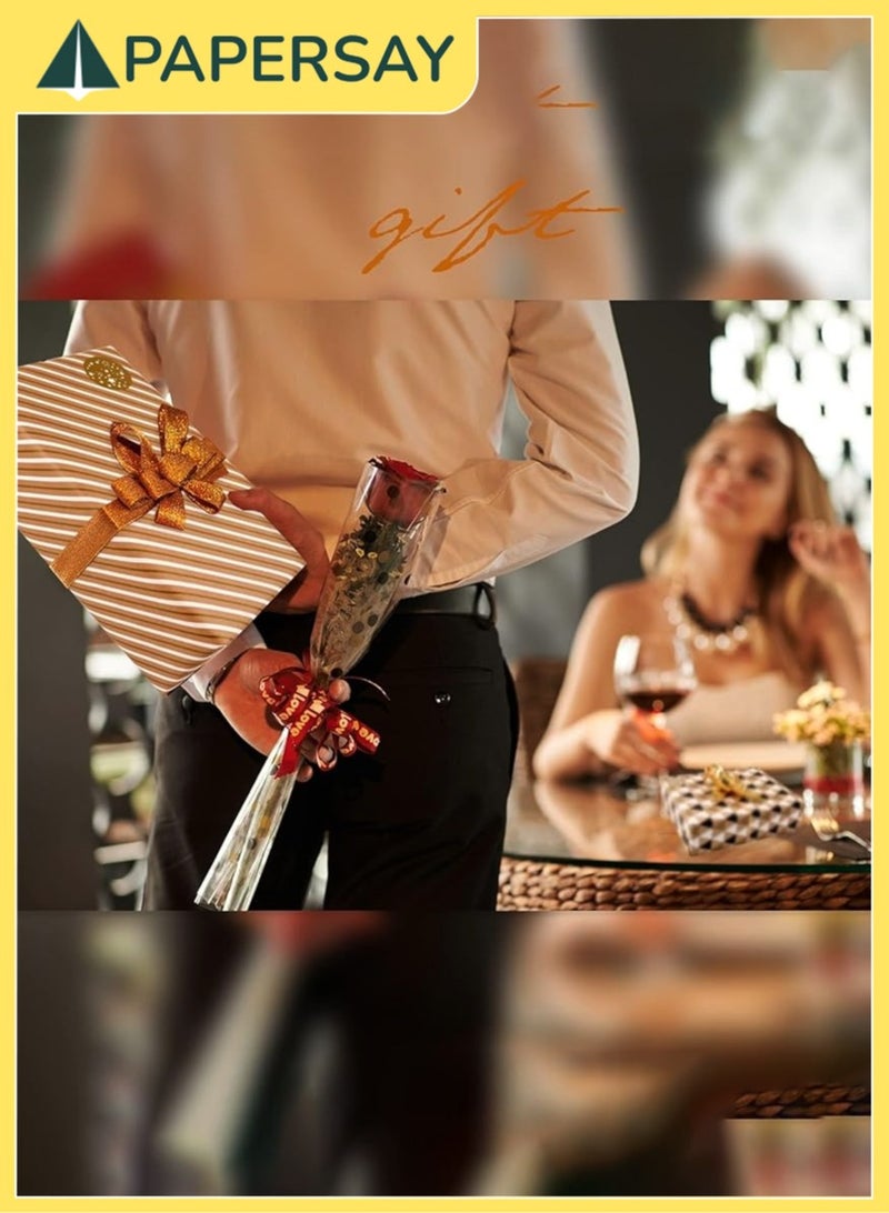  طائرة ورقية مجموعة أوراق تغليف الهدايا، تتضمن 7 عبوات ورق تغليف هدايا كرافت مع ملصق خيط وشريط لاصق لحفلات أعياد الميلاد والتخرج في العيد الأولاد البنات الأطفال الأطفال الرجال الرجال النساء، 50 سم × 70 سم لكل شي - Image 3