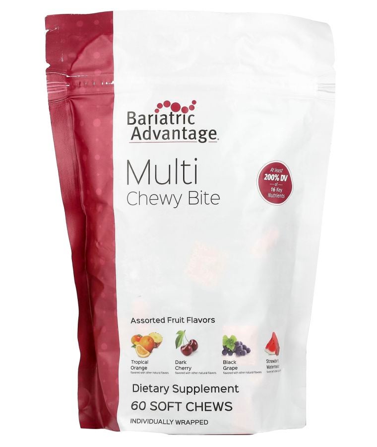 Bariatric Advantage Multi Chewy Bite Assorted Fruit  60 Soft Chews