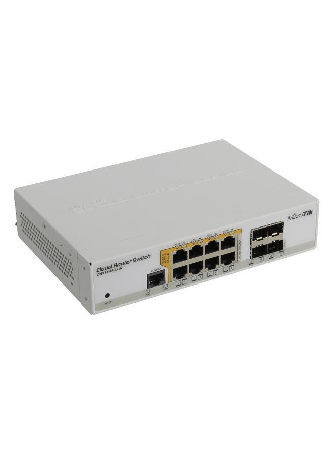 Mikro Tik MikroTik CRS112-8P-4S-IN Cloud Router Switch | 8x Gigabit PoE Ports + 4x SFP | Managed Layer 3 Switch | RouterOS L5 (with PoE out) - Image 3