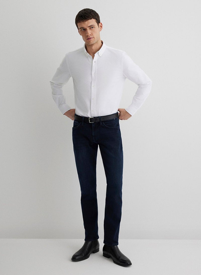 MAVI Marcus Ink Brushed Premium Blue Jean Pants - Image 1