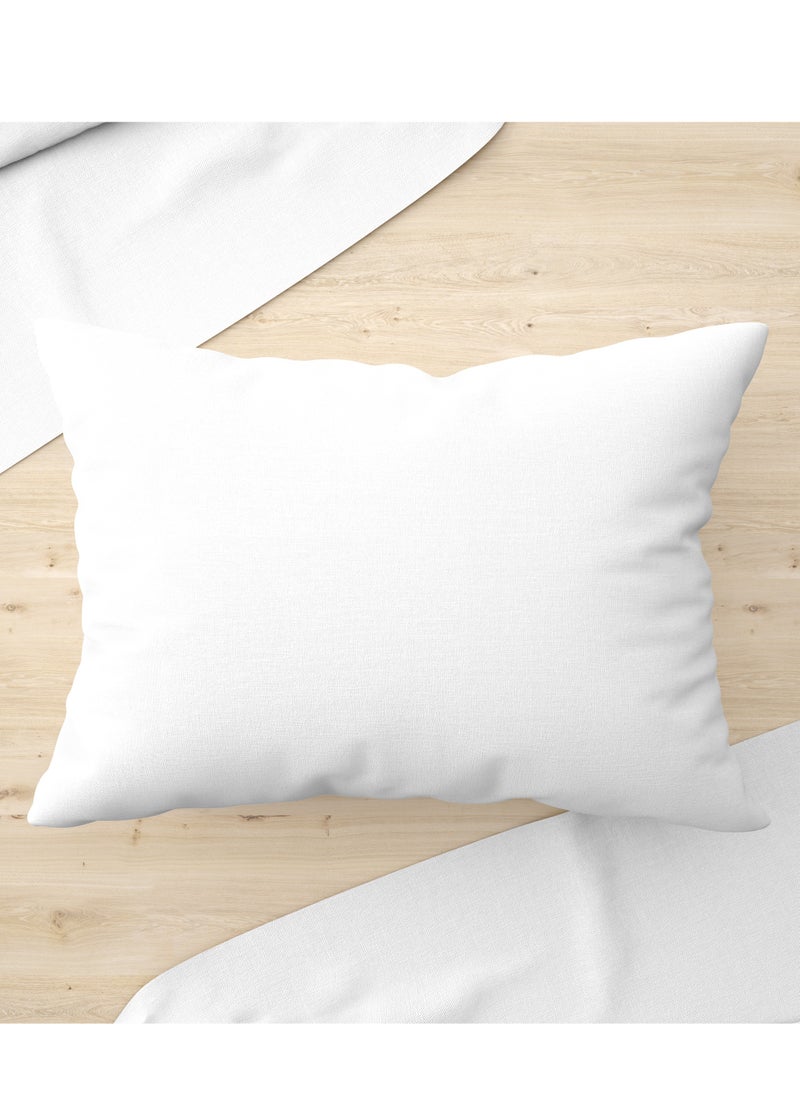 PARRY LIFE Premium Pillow For Back, Neck, And Shoulder Support Soft Fluffy Stripe Hotel Pillows Microfiber White 75x50cm  - Image 2
