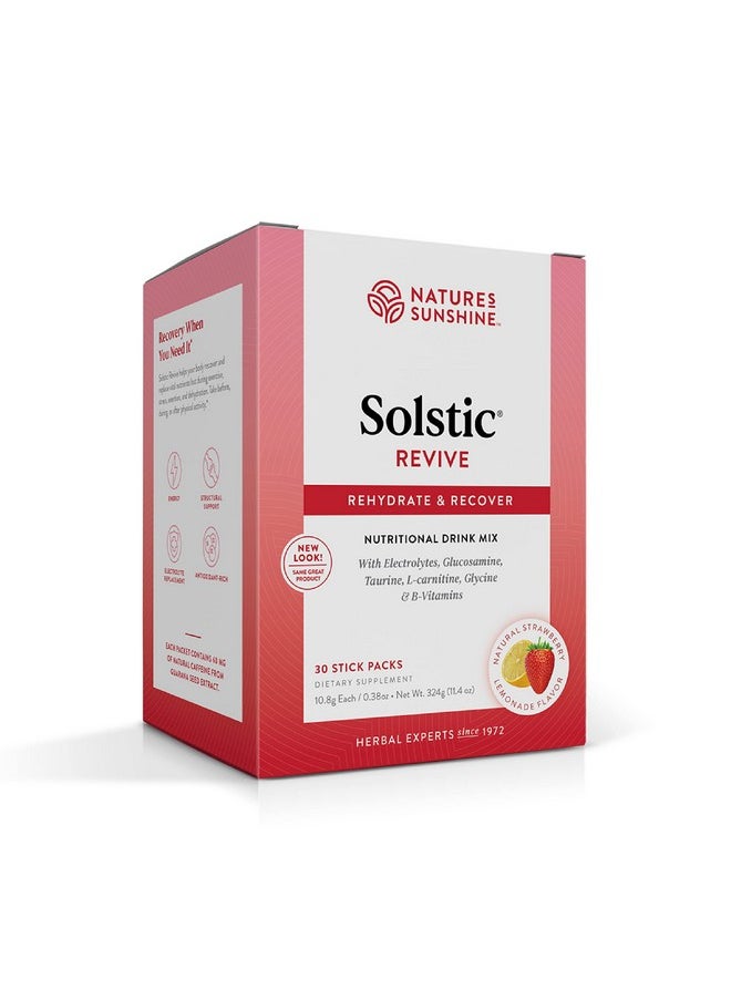 NATURE'S SUNSHINE Nature's Sunshine Solstic Revive, 30 Packets | Post Workout Recovery Drink with Vitamin C, Vitamin E, and Calcium to Support Bone Health and Replenish Important Nutrients  - Image 1