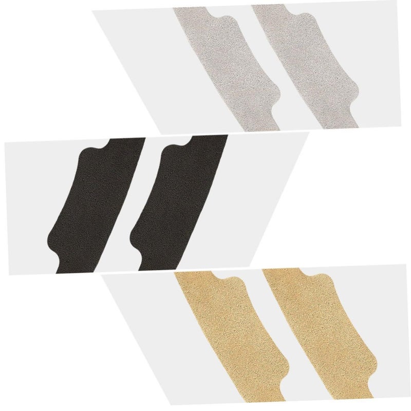 6 Pairs Anti-Wear Heel Grips Thickened Shoe Cushions For High Heels Blister Prevention Grey Black Khaki - Image 4