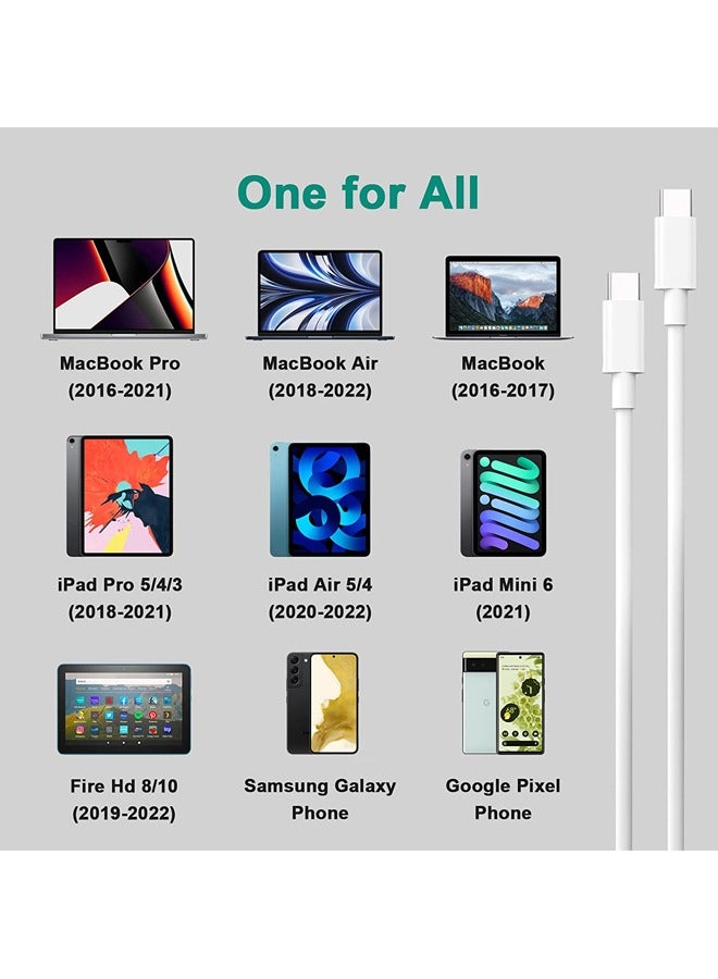 Rock Pow USB C Cable 1M 66W Power Delivery PD Fast charge Cable USB C to USB C for iPhone 15 Pro/15 Pro Max/15/15 Plus/iPad mini 6/MacBook Pro/Air/iPad Pro/Samsung S23+/Huawei P60/etc  - Image 4