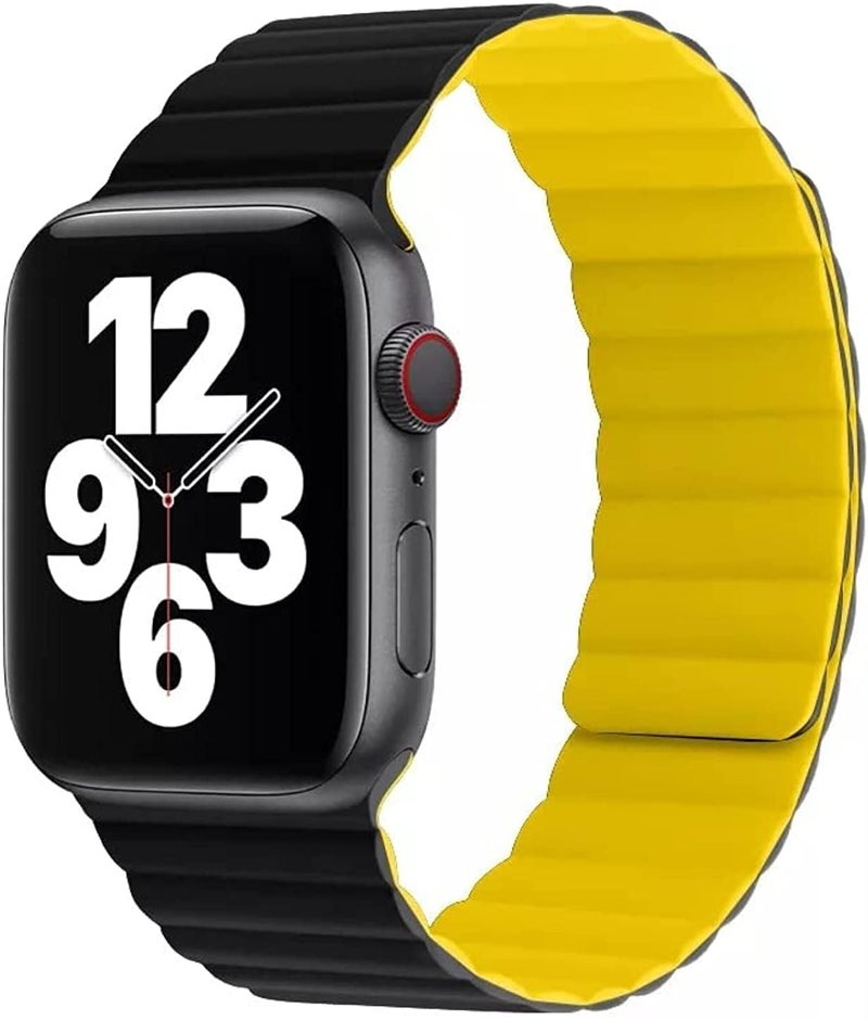 دادو حزام ساعة سيليكون مغناطيسي من متوافق مع Apple Watch Series 10 | Ultra 2 | 9 | 8 Ultra | 8 | 7 | 6 | SE، مقاس 49/46/45/44 مم، سوار ناعم بإغلاق مغناطيسي - Image 1