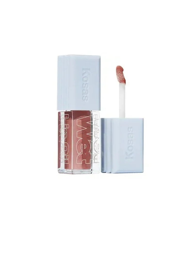 Kosas Wet Lip Oil Plumping Treatment Gloss Unbuttoned Deluxe Size 2 ml - Image 1