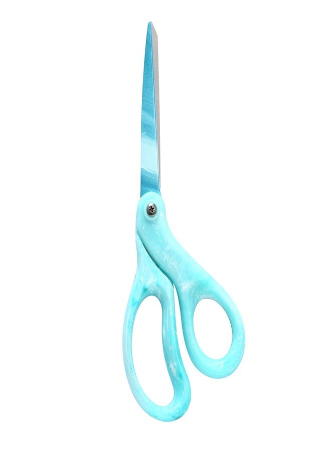 LIVINGO Sharp Scissors All Purpose, 8 Inch, Gradient Green, Stainless Steel, Comfort Grip Shears for Cutting Fabric, Paper, Ribbon in Office or Home - Image 1
