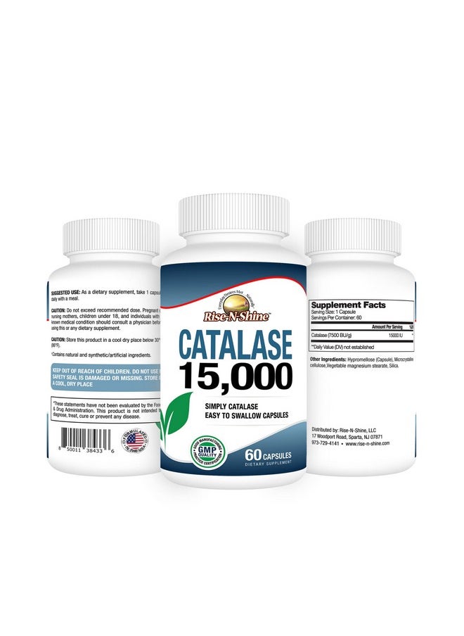 Catalase Supplement 15,000 -Powerful Antioxidant Enzyme For Hair Health, Strong Hair Support And More - 60 Count (60-Day Supply) - pzsku/Z23FE4B32AA2D0D5BC788Z/45/_/1728309284/dc07c1e7-0b4d-4c80-ae52-808ab0e09939