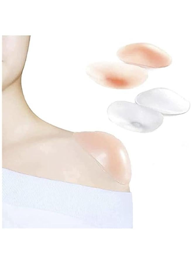 رينكس زوج م وسادات لدعم الاكتاف، م ال، جيدة التوية ومضادة للازلاق وغير مرئية وقالة لاعادة الاستخدام، للملاس والدلات والفساتي، للساء والرجال، شفافلو الشرة، م جودر - Image 1