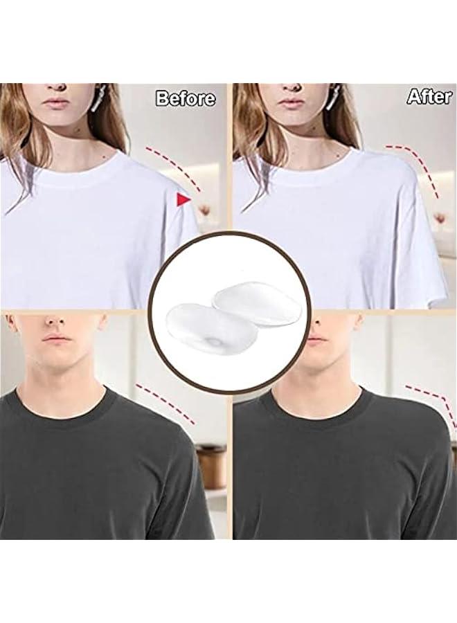 رينكس زوج م وسادات لدعم الاكتاف، م ال، جيدة التوية ومضادة للازلاق وغير مرئية وقالة لاعادة الاستخدام، للملاس والدلات والفساتي، للساء والرجال، شفافلو الشرة، م جودر - Image 2