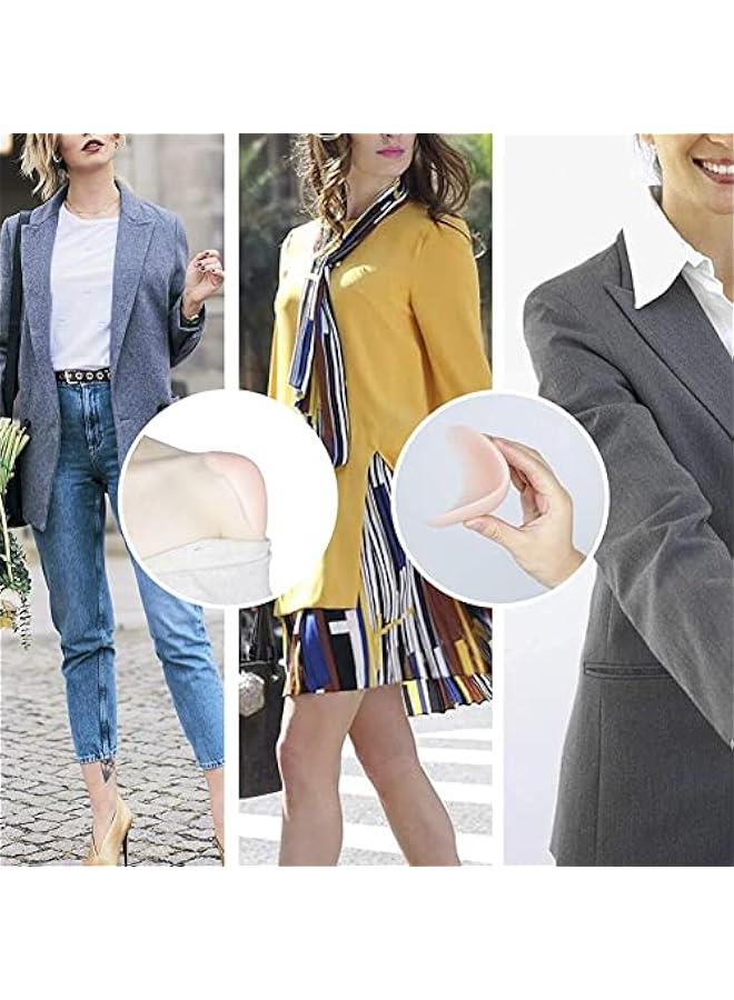 رينكس زوج م وسادات لدعم الاكتاف، م ال، جيدة التوية ومضادة للازلاق وغير مرئية وقالة لاعادة الاستخدام، للملاس والدلات والفساتي، للساء والرجال، شفافلو الشرة، م جودر - Image 5