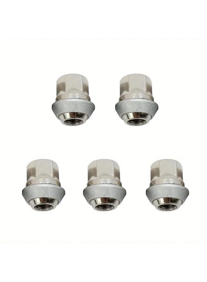 5 قطع M12x1 5mm صواميل جنط عجلة سبيكة ألومنيوم صلبة متوافقة مع فورد فوكس فييستا إسكيب - Image 3