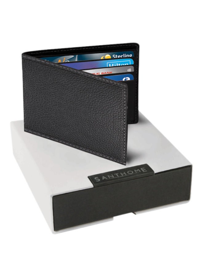 نيبمينينت محفظة جلد ثنائية الطي أسود - Image 1