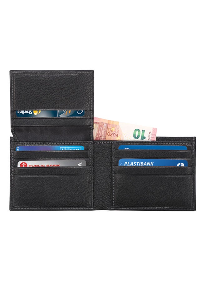 نيبمينينت محفظة جلد ثنائية الطي أسود - Image 2